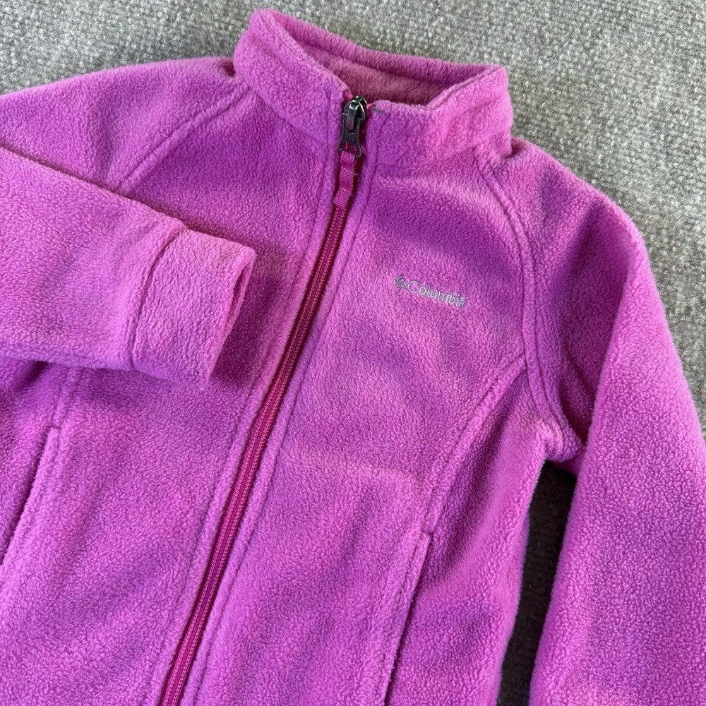 Columbia Infant/Toddler Girls Benton Springs Full Zip Pink Fleece Jacket 18-24 M